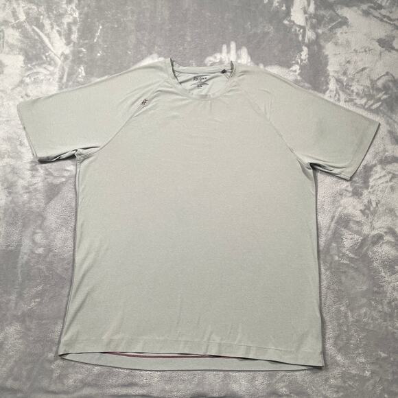 Rhone Reign Tee Shirt Mens XL Grey Performance Activewear Workout Training Gym - Picture 1 of 8